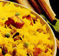 Рис с зеленым горошком и паниром (Матар пулао)