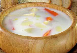 Суп молочный по-черногорски